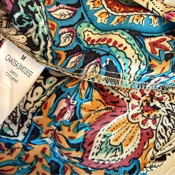 Cupshe Red, Yellow and Blue Flowy Beach Cover Up or Sundress - Picture 6 of 7